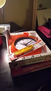 Supplies for this project include a clock, which I will disassemble