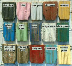 Shabby Chic color samples. Image: http://www.arusticgarden.com/anpala.html 