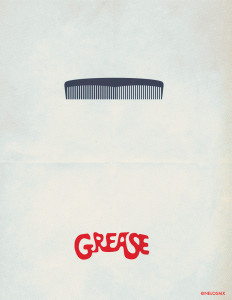 minimalist_movie_poster__grease_by_nelos-d4sasdd