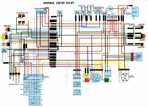 Honda-CB750K3-K7-Wiring-diagram