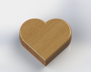 Rendering - Heart Shape - Closed