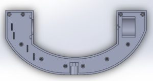 U frame bot top view