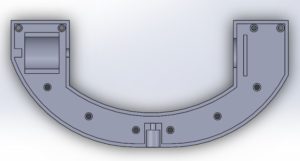 U frame top top view