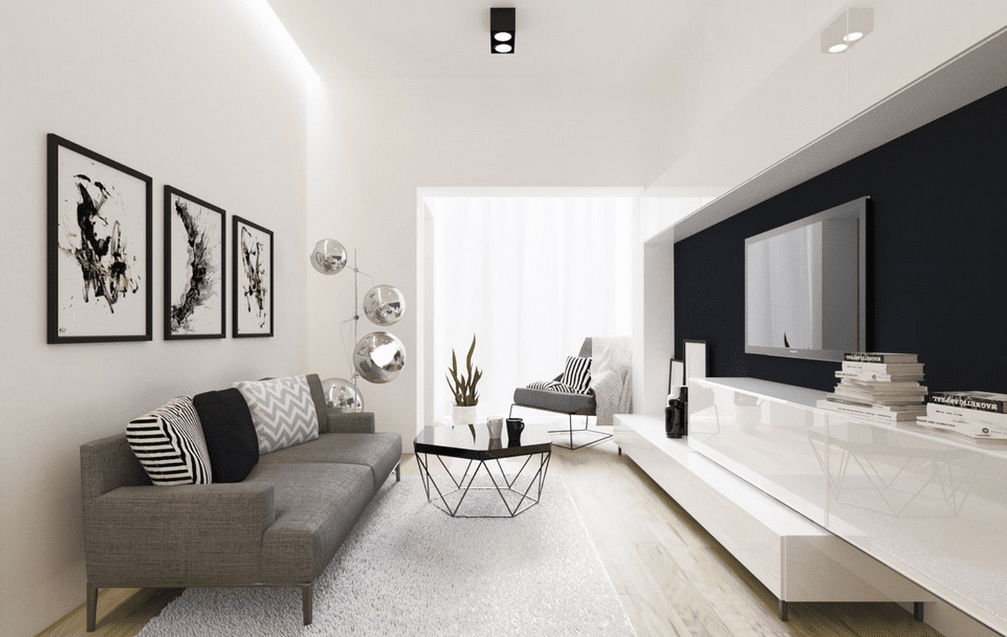 modern sculptures for living room