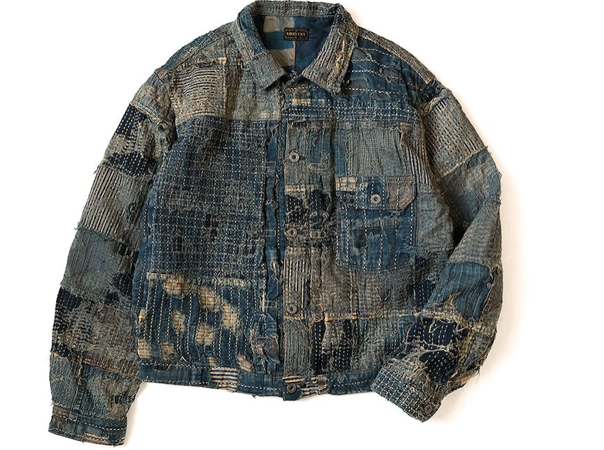 Kapital Jacket with traditional Boro stitching 